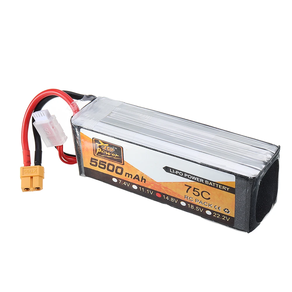 ZOP power 14,8 V 5500mAh 75C 4S Lipo батарея для RC FPV гоночный Дрон Квадрокоптер самолет