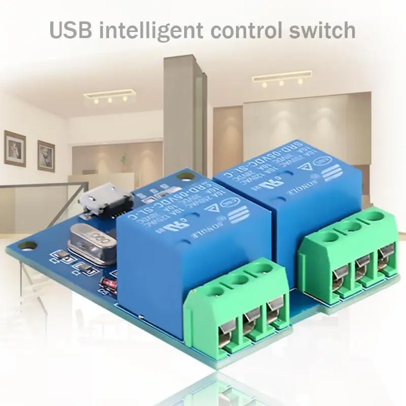 LCUS-2 USB 5 в 2 пути релейный модуль Плата CH340 над-Currentelay/диод Freewheelin защита релейный модуль USB переключатель управления