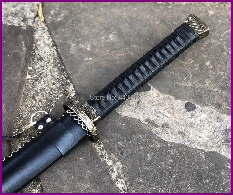 Для китайского кунг-фу Broadsword Sword WuShu Da Dao 1095 Высокоуглеродистая сталь лезвие острый Азиатский боевой широкий нож меч