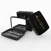 Genailish 8 шт. 3D Магнитные ресницы с зеркалом акриловая коробка накладные Пинцет для ресниц Макияж магнитные ресницы для наращивания SCT-602