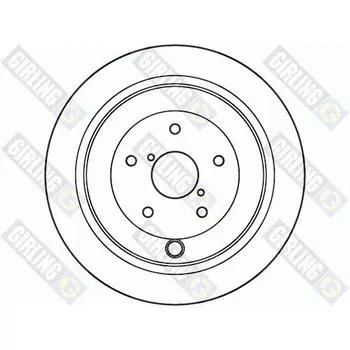 

Brake disc SUBARU TRIBECA 05 rear vent. GIRLING 6049292