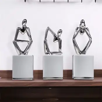 

1pc Figurine Sculpture Abstract Elegance Beautiful Sculpture Ornament Figurine Decor Art Ornaments for Desktop Gift Home