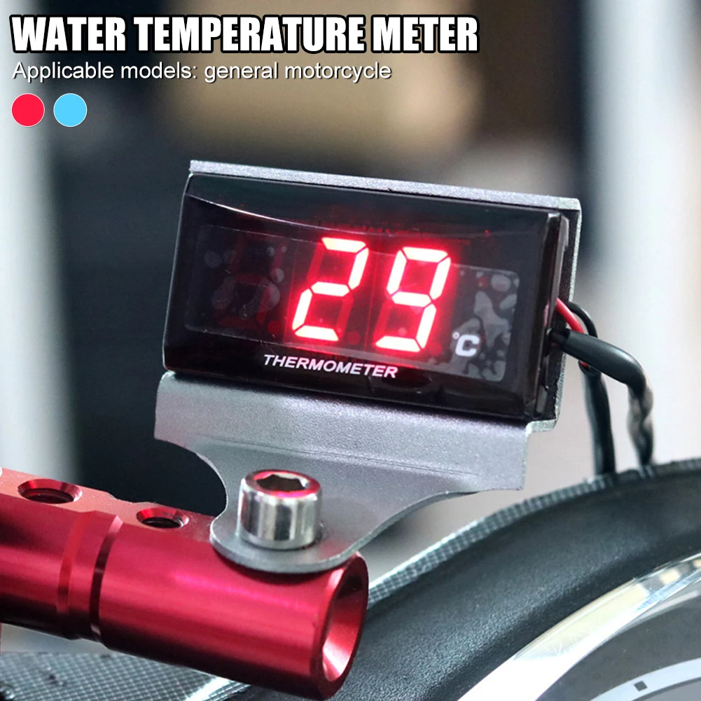 Motorcycle Water Temperature Gauge Universal Digital Water Temp Sensor