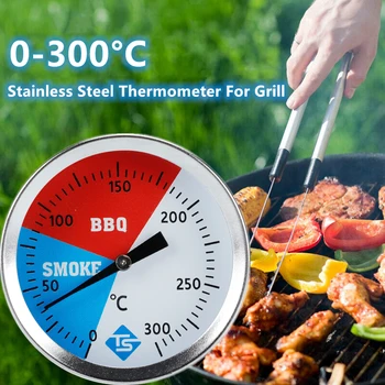 

Stainless Steel Barbecue Grill Thermometer Barbecue Temperature Measurement Tool