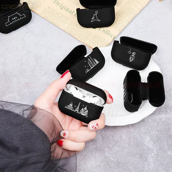 

Fashion Building Snow Mountain Pattern Protector For Apple Airpods Pro Charging Box Cover Soft TPU Earphone Case For Airpods