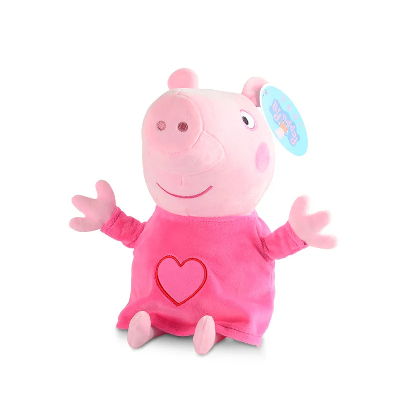 Оригинальные пижамы Свинка Пеппа Джордж 30 см Kawaii Плюшевые Животные Постельные принадлежности спальный Чехол Подушка Диван Подушка Рождественский подарок игрушки для ребенка - Цвет: Peppa 30cm