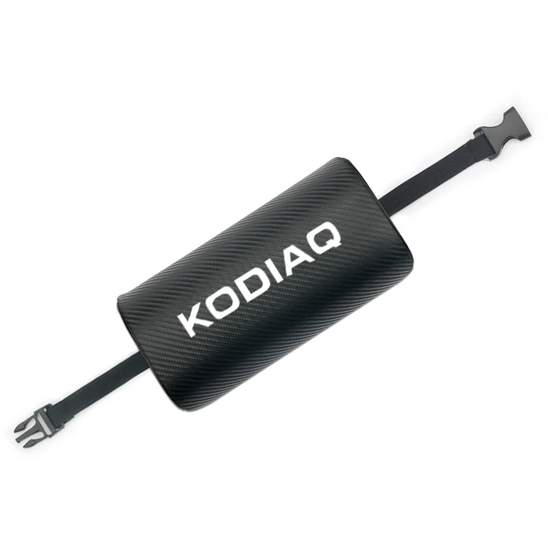 Чехол для автомобиля для Skoda Octavia Fabia Kodiaq superb, Новое поступление, автомобильные подушки для шеи, обе стороны, искусственная кожа, один подголовник, 1 шт - Цвет: for Kodiaq