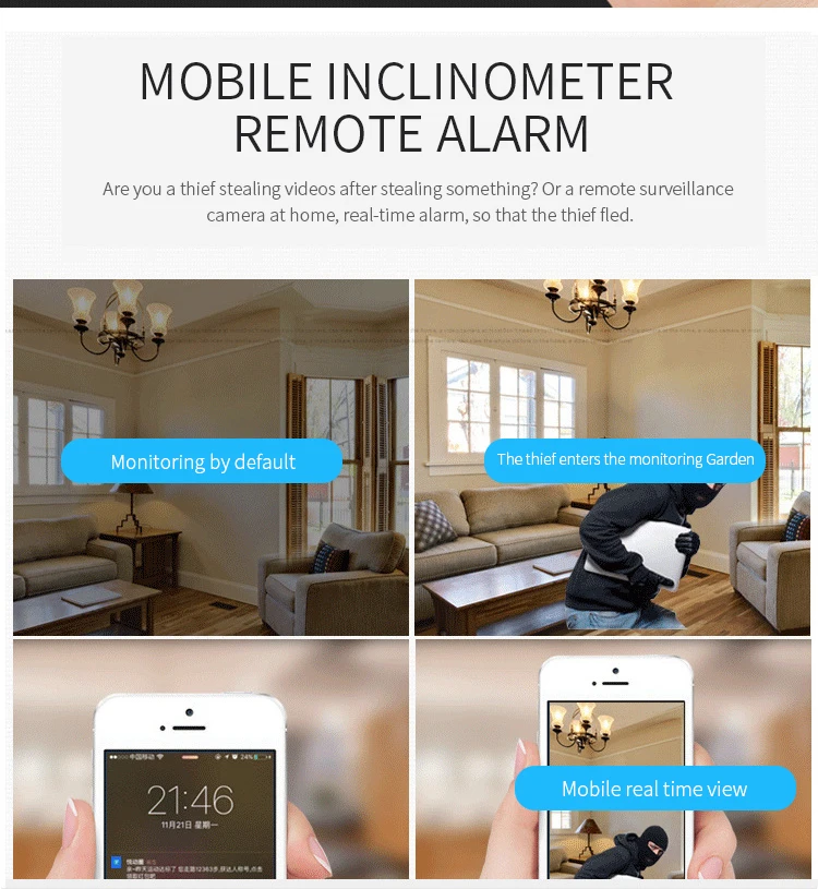 INQMEGA 720P Мини Ip Wi Fi камера беспроводная Hd 180 ° Скрытая домашняя безопасности