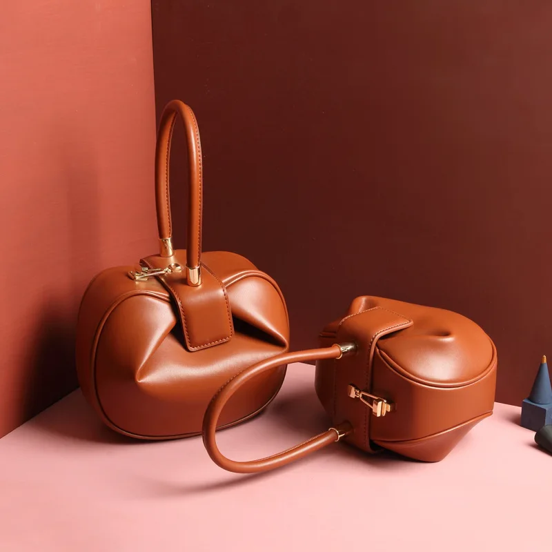

Dumpling Hand-held Dumpling Wonton Women's Bag Designed by European and American Fashion Retro Small Population in 2019