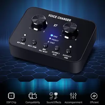 

External Sound Card Phone Computer Universal Compact Audio Card Adapter with Volume Control Knobs