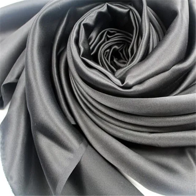 18 16m/m Plain Colors Silk Satin Fabric for Making Dress 44" - Color: 18