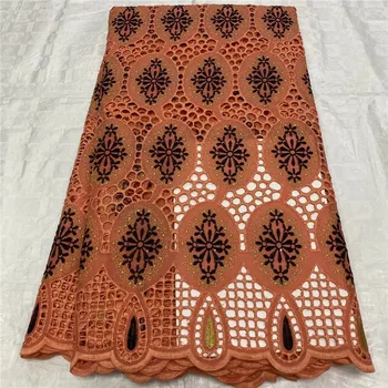 

Latest Cotton fabric African Nigerian Dry Lace Fabric 5YARDS/PC High Quality dubai fabric For Everyone Daily Cloths Sew 14L82027