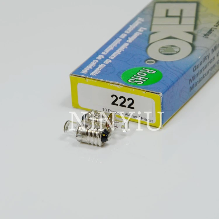 Eiko 222 2.25V0.25A, Welch Allyn 01300, 02900, heine 03600, X-00.88.082 лампа - Испускаемый цвет: 2 piece
