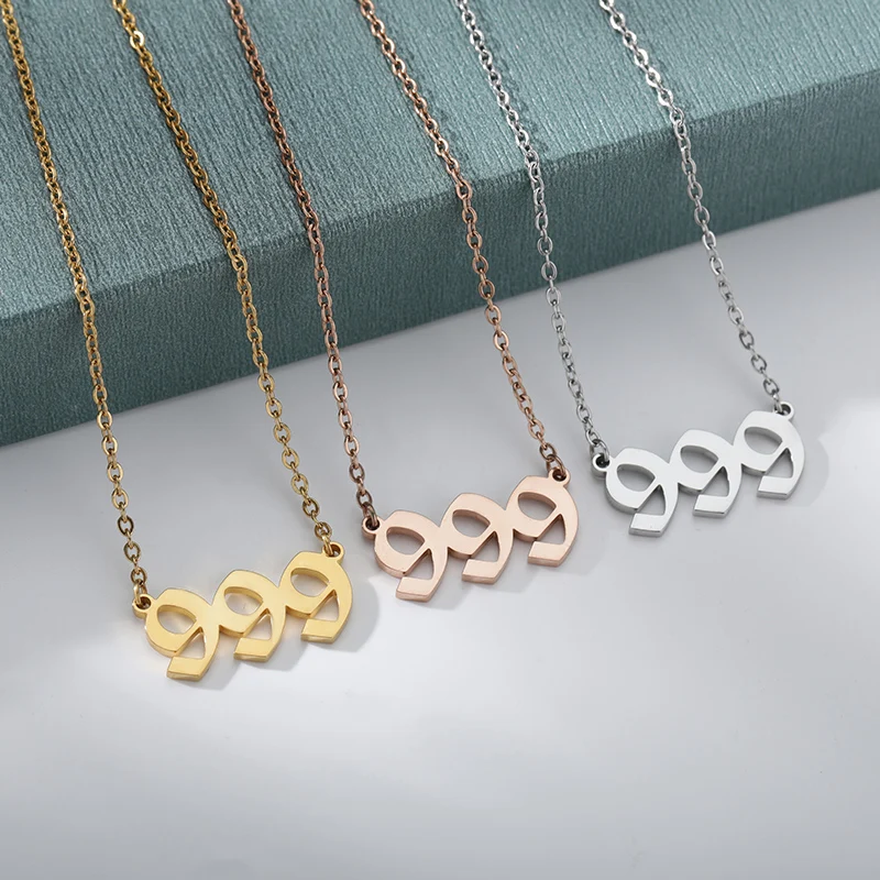 444 Angel Number Necklace 