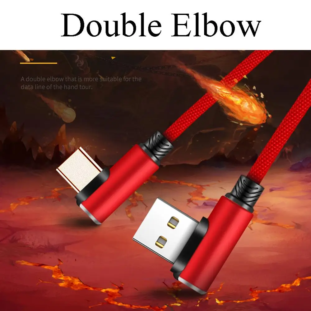 NATTHSWE usb type C 90 градусов быстрая зарядка c кабель для передачи данных зарядное