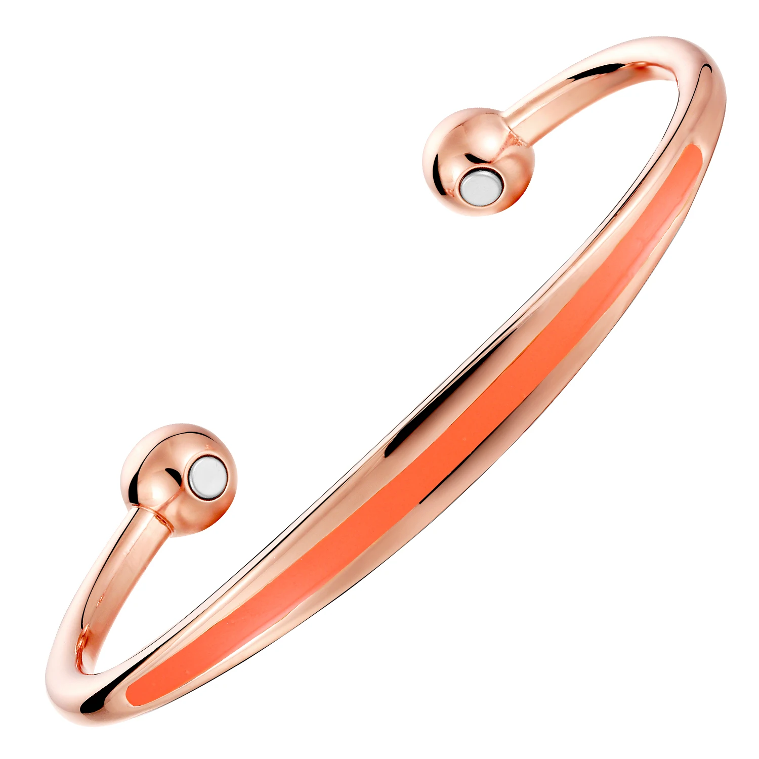 OKtrendy Bangles Jewelry Enamel Cuff Bangle For Girls Copper Magnetic Therapy Bracelet Gold Plating Opening Bangles Gift Jewelry