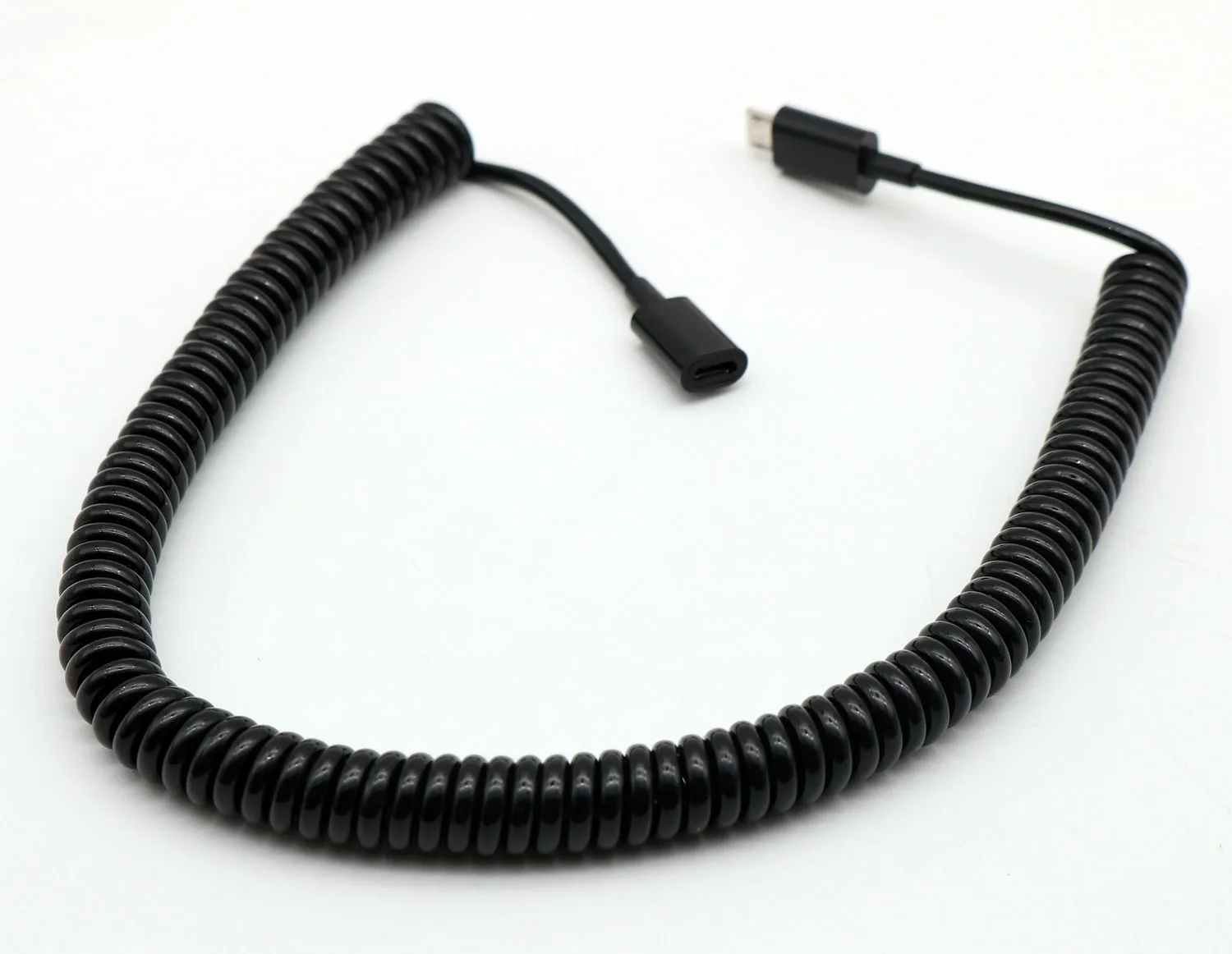 Micro USB 5 Pin папа-мама удлинитель спиральный пружинный Кабель-адаптер для синхронизации данных и зарядки шнур 3 м