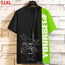 Ample loisirs frère était mince couture demi manches 150kg grande taille grande taille 10XL manches courtes t-shirt 9XL 11XL hip hop