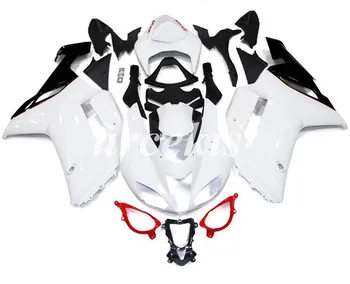 

New ABS Motorcycle Full Fairings Kit Fit For Kawasaki Ninja ZX-6R 636 2007 2008 07 08 6R bodywork set White