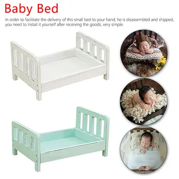 

Newborn Props for Photography Wood Bed Newborn Posing Baby Photography Props Photo Studio Crib Props for Photo Shoot Posing Sofa