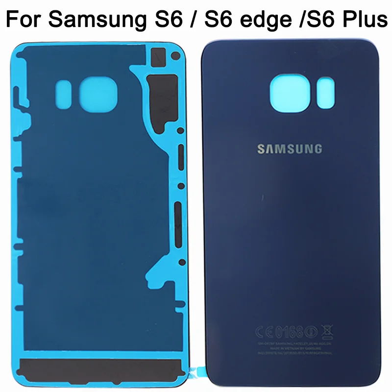 New S6 Battery Cover For Samsung Galaxy S6 G920 / S6 Edge Plus G925 Back Cover+Middle Frame+Front Glass Outer Panel Housing Case
