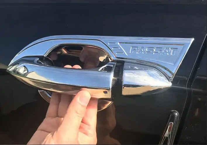 Дверная Чаша Дверная ручка Крышка подходит только для 1 Volkswagen 1-17 Passat модифицированный, ABs Материал кнопка наклейка блестки