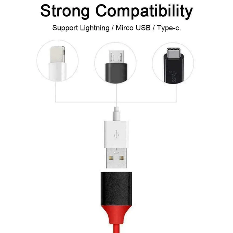 3 в 1 HDMI кабель ТВ Android телефоны к HDMI адаптер Full HD 1080P USB конвертер Кабель PUO88
