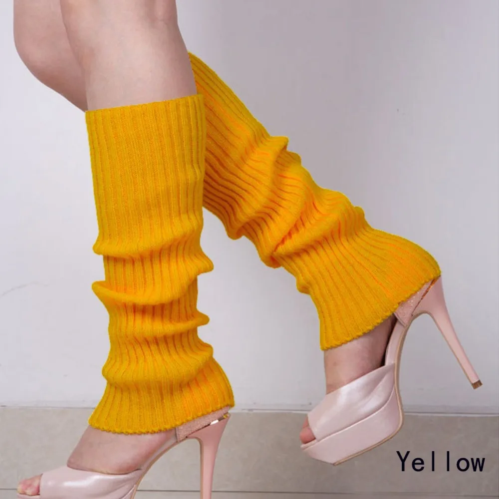 Карамельный цвет вязаные зимние гетры Повседневное Для женщин теплая ...