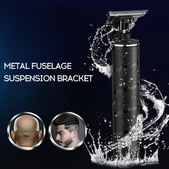 

Portable USB Charge Retro Engrave Electrical Hair Cutter IPX4 Waterproof Man Professional Domestic Use Hair Clipper