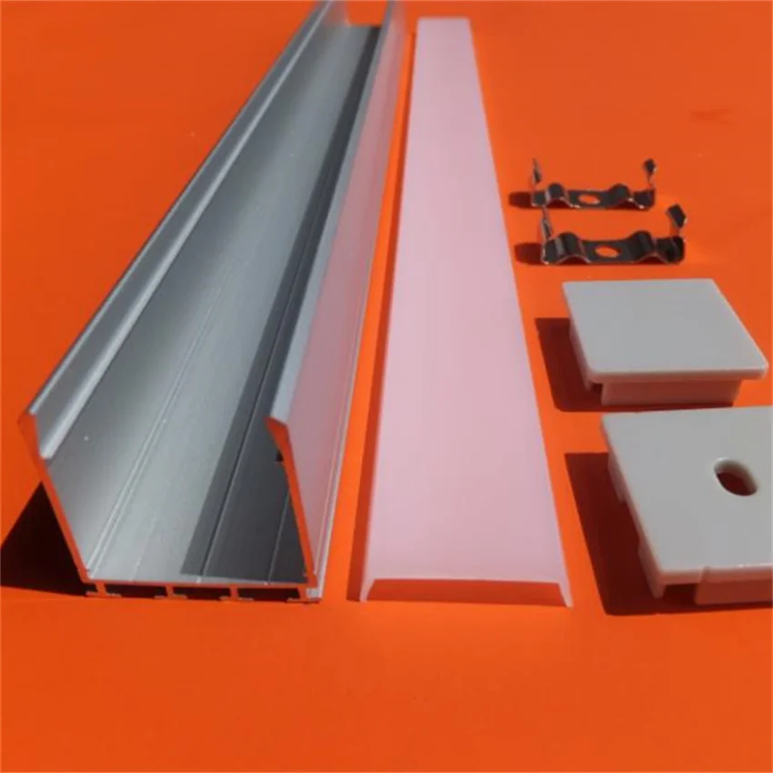 

1.5m/pcs High Quality Aluminum Material 200cm Aluminium Profile Large Deep Square LED Strip Lighting Free Shipping By Fedex