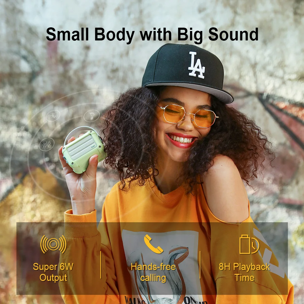 Divoom Macchiato bluetooth wireless portable speaker with FM radio TWS Function gift package support IOS and Android system Divoom Macchiato bluetooth wireless portable speaker with FM radio TWS Function gift package support IOS and Android system