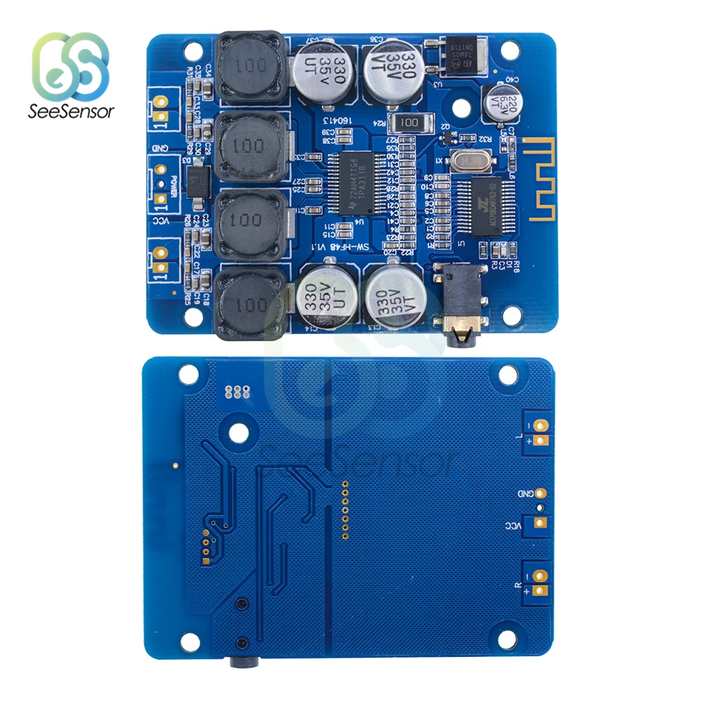 TPA3118 2x30 Вт 8-26 в DC стерео аудио Bluetooth цифровой усилитель мощности плата Aamplificador DIY