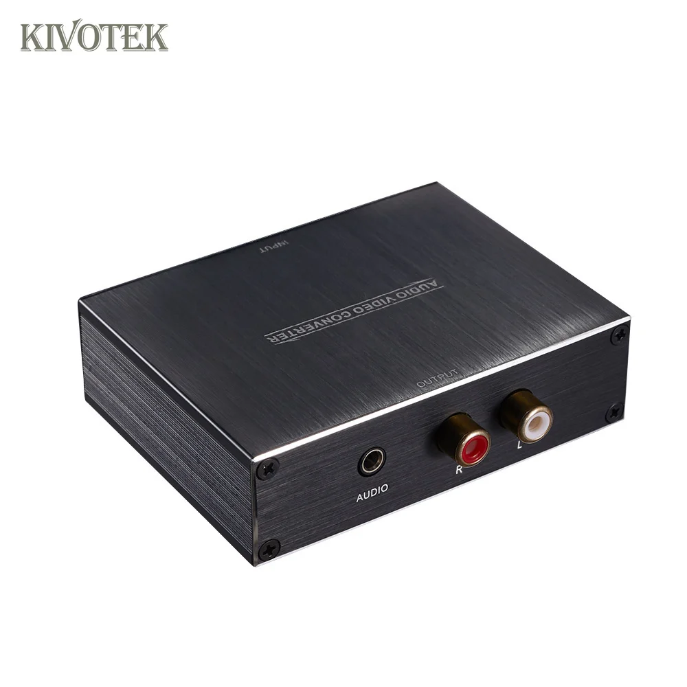 Конвертер цифрового в аналоговый аудио коаксиальный/Toslink L/R конвертер гнездовой