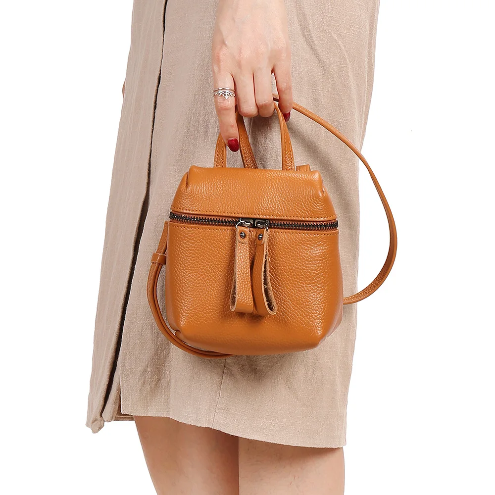 

Versatile Europe And America Phone Bag Women's Cross-body Bag Full-grain Leather New Style 2019 Soft Big Screen Simple Verticle