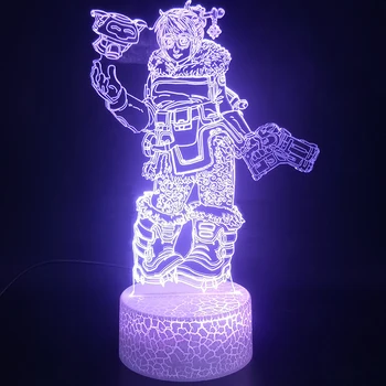 

3D Lamp Game Overwatch Hero Mei Battery Operated Color Changing with Remote Atmosphere Hot Selling Usb Led Night Light Lamp