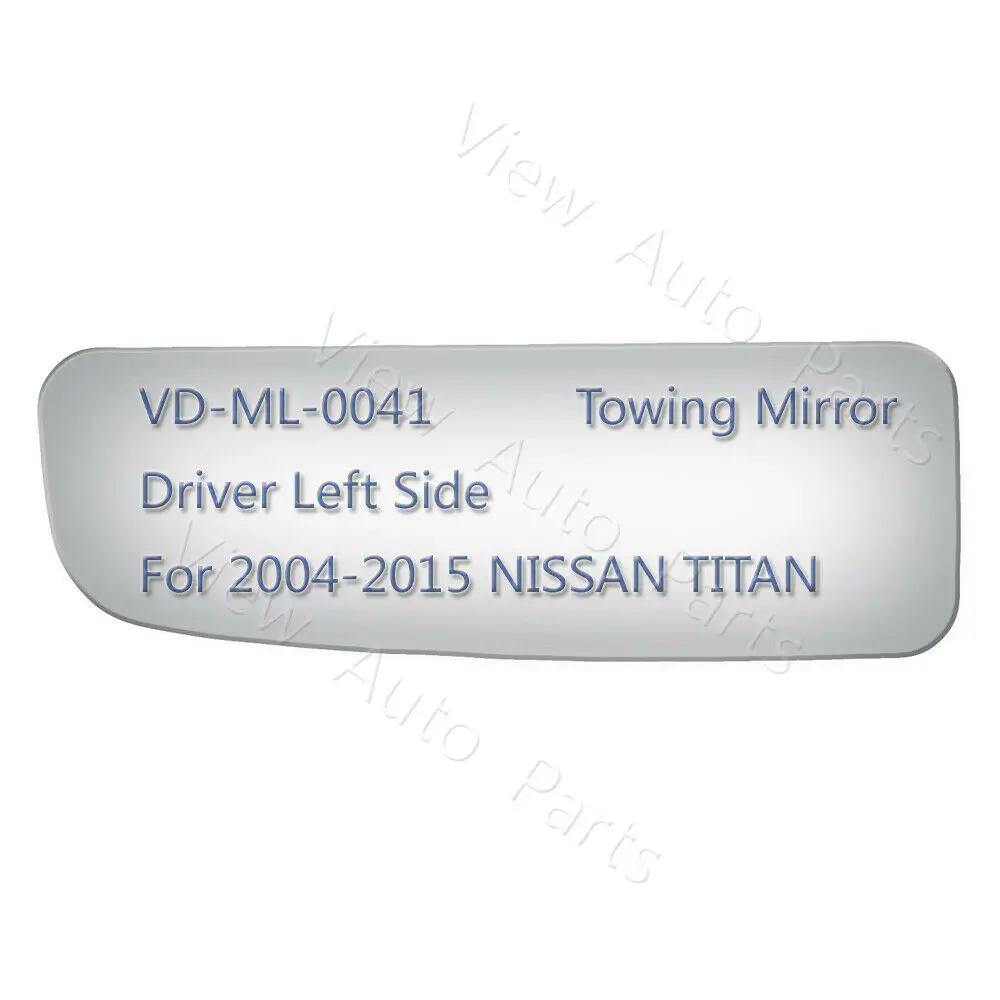 New Lower Tow Mirror Glass LH Driver Side for Nissan Titan 
