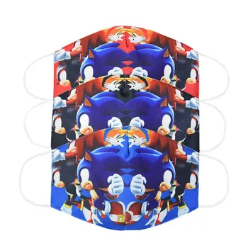 

Anti Pollution Mask Adult Kids Dust Respirator Washable Reusable Anti Dust Face Masks Cotton Unisex Cartoon Sonic Mouth Muffle