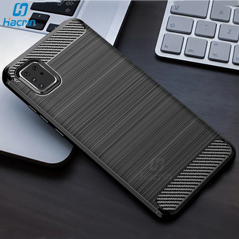 For Samsung Galaxy Note 10 Lite Case Carbon fiber Cover Phone Shockproof Bumper Shell |