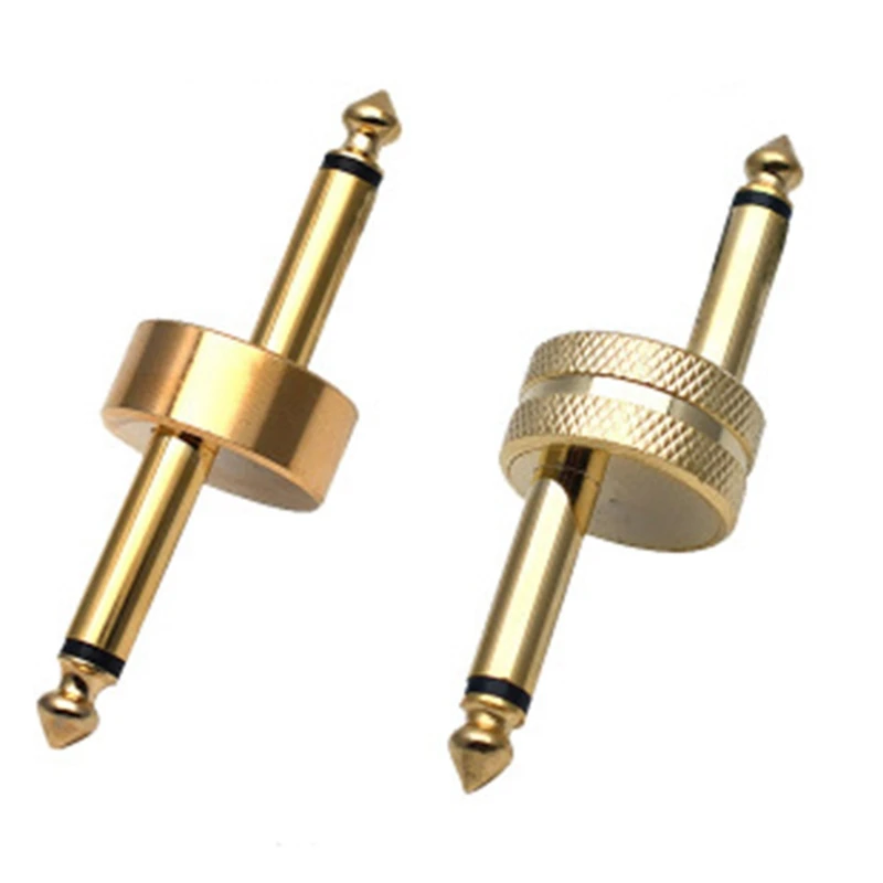 

2Pcs Guitar Pedal Connector Pedal Coupler Z Type Plug Patch o Adaptors 6.35mm 6.5mm Jack