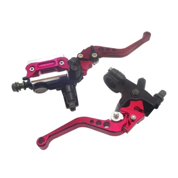 

22cm 7/8 Motorcycle Master Cylinder Levers Hydraulic Brake Pump Clutch Lever Reservoir For ducati 1098 honda transalp yamaha jog
