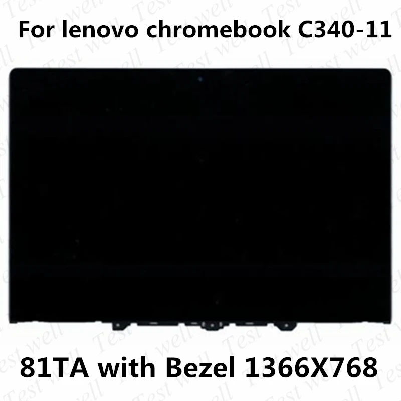 

Оригинальный 11,6 ''HD 1366X768 ЖК-дисплей с сенсорным экраном в сборе для Lenovo Chromebook C340-11 81TA ЖК-дисплей с рамкой