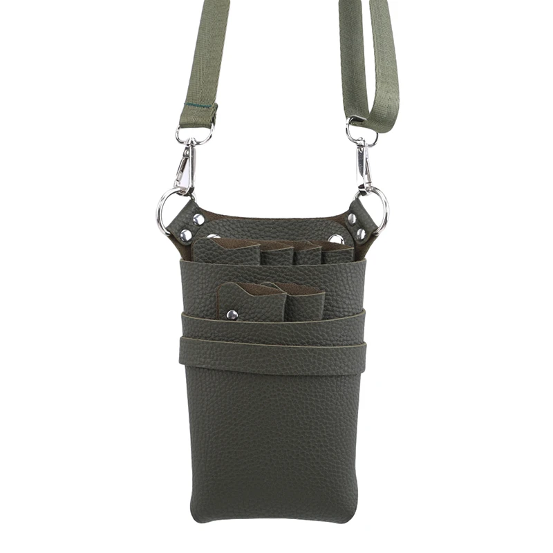 Hot Sale Vintage PU Leather Bag Case With Adjustable Belt Belt For Storing Hairdressing Tools Scissors Clips Holster Combs 1PC