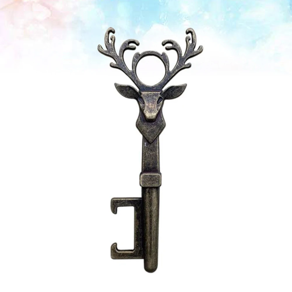 2 Pcs Bottle Openers Bronze Deer Head Creative Zinc Alloy Lid Removers Beer Opener Cap Lifter for Wedding Christmas Party