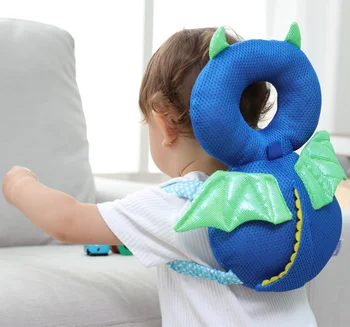 

Newborn Toddler Baby Pillow Head Protector Safety Pad Cushion Back Prevent Injured Dinosaur Bee Cartoon Security Pillows 1-3Y