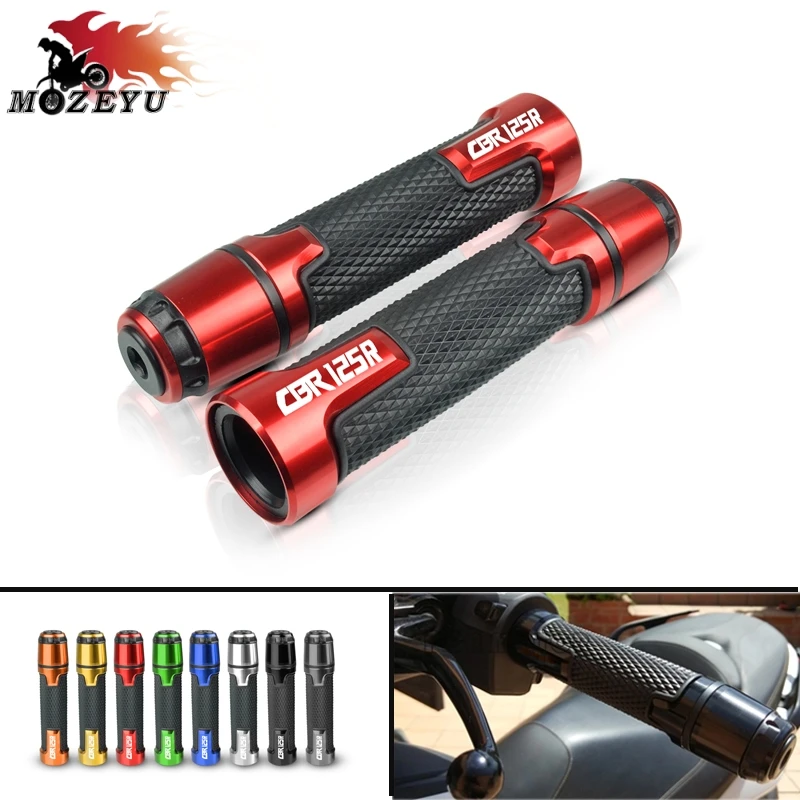 

For HONDA CBR125R 7/8''22mm CNC Aluminum + plastic Universal Grips Motorcycle cbr125R Handle bar and ends Handlebar Grip CBR 125