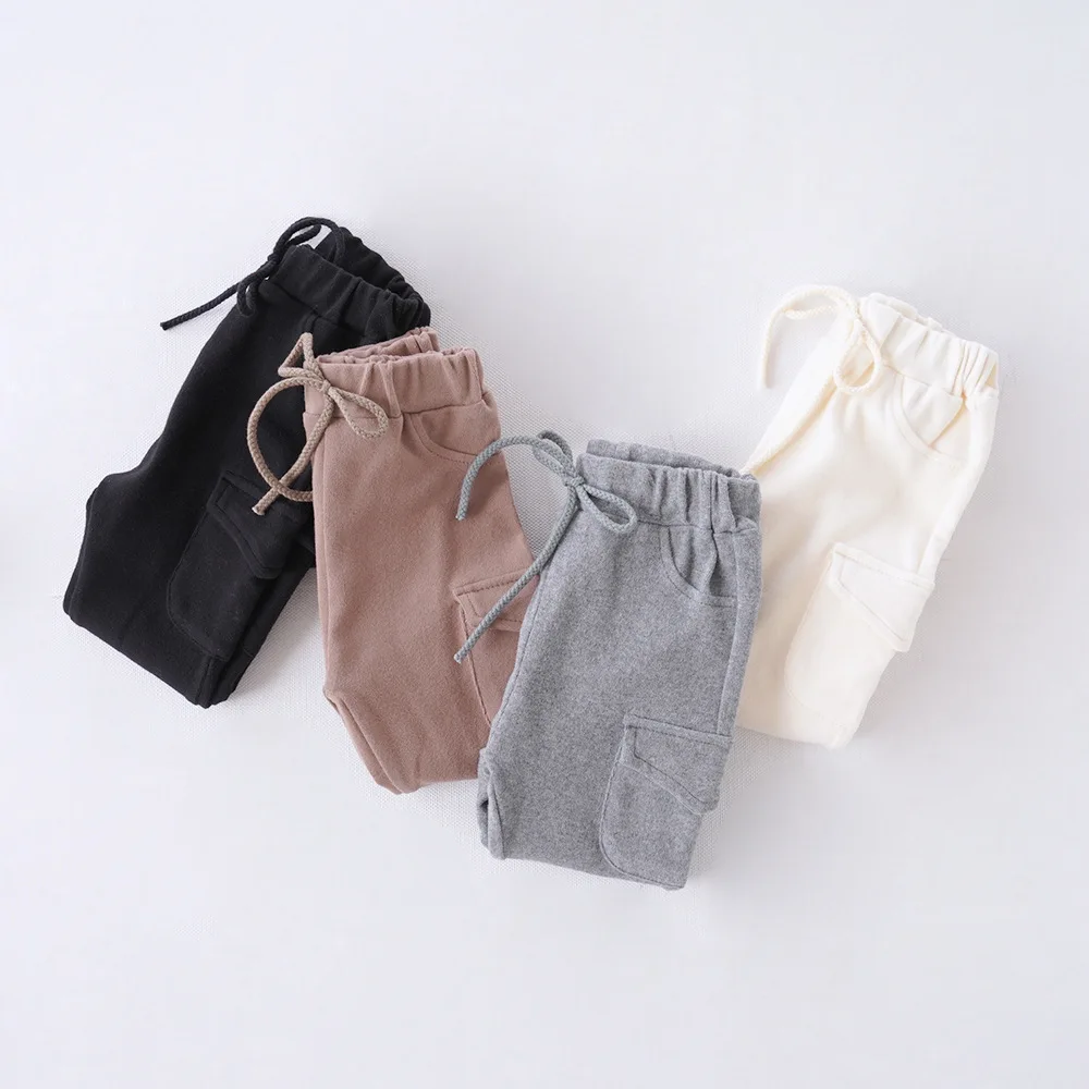 Новинка года; сезон весна; стильная детская одежда; эластичные хлопковые леггинсы с карманами; Pt2121