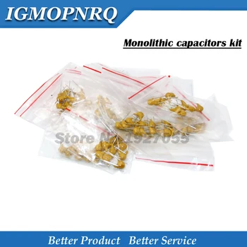 

18valuesX10pcs=180pcs 20PF-1UF (20-105) each 10pcs Monolithic Ceramic Capacitors 50V component diy new