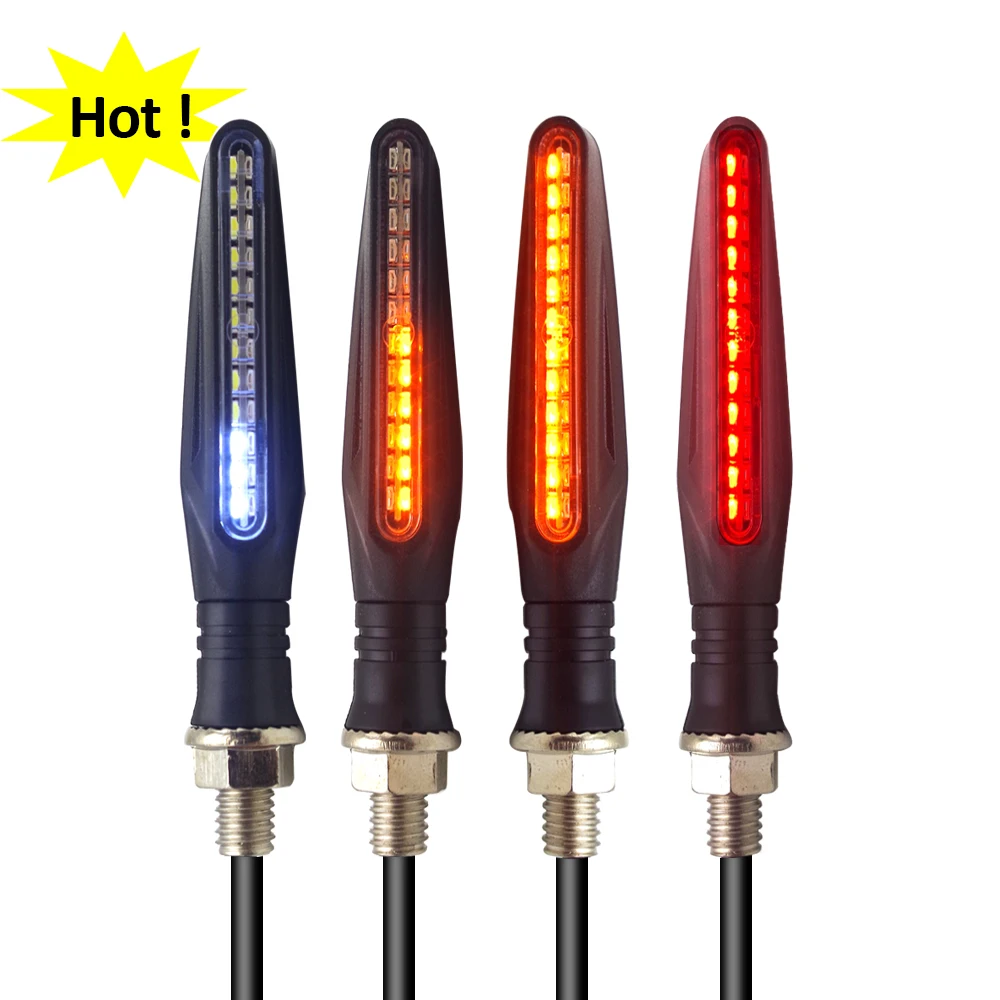 Аксессуары для мотоциклов поворотники стоп мото задние фонари струящийся