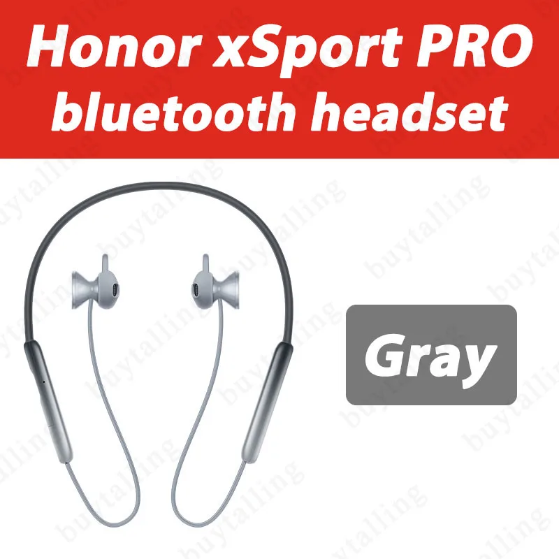 Gray Huawei Honor xSport Pro Bluetooth Wireless Earphone Magnet Design Outdoor Sport headset - Цвет: Gray