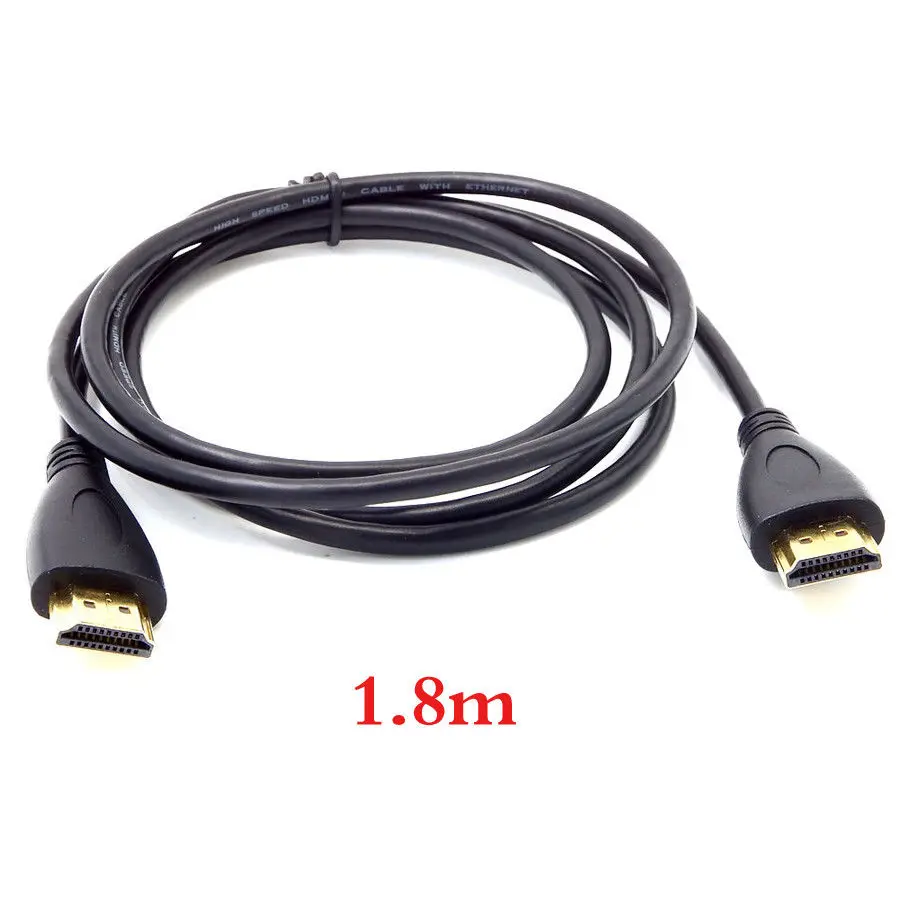 1.8M MeterMall 1080P Высокоскоростной 3D HDMI кабель V1.4 соединение Высокое качество проектор изображения семейный фильм эфирный Hdmi кабель видео - Цвет: 1.8M